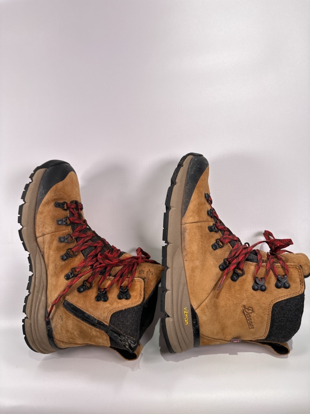 Danner Arctic 600 Side Zip Winter Boots 9.5 Brown Red Waterproof - Picture 2 of 14